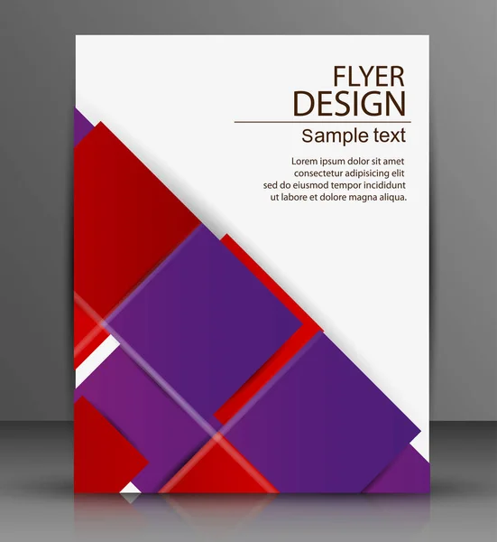 Vector Flyer Design - Business — Stock Vector