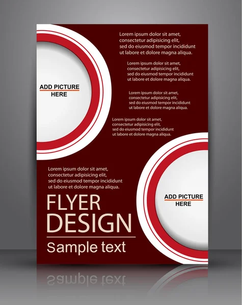 Flyer oder Coverdesign - Geschäftsvektor für Veröffentlichung, Druck und Präsentation. — Stockvektor
