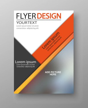 Soyut el ilanı tasarım arka plan. Broşür şablonu. Kullanılabilir Dergi kapağı, iş mockup, eğitim, tanıtım, rapor için. Vektör eps 10.
