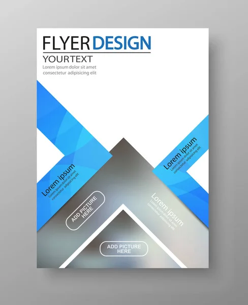 Business-Flyer entwerfen. für Art Template Design, Liste, Titelseite, Mockup Broschüre Themenstil, Banner, Idee, Cover, Booklet, Druck, Buch, Blanko, Karte, Unterschrift. Vektor eps10 — Stockvektor