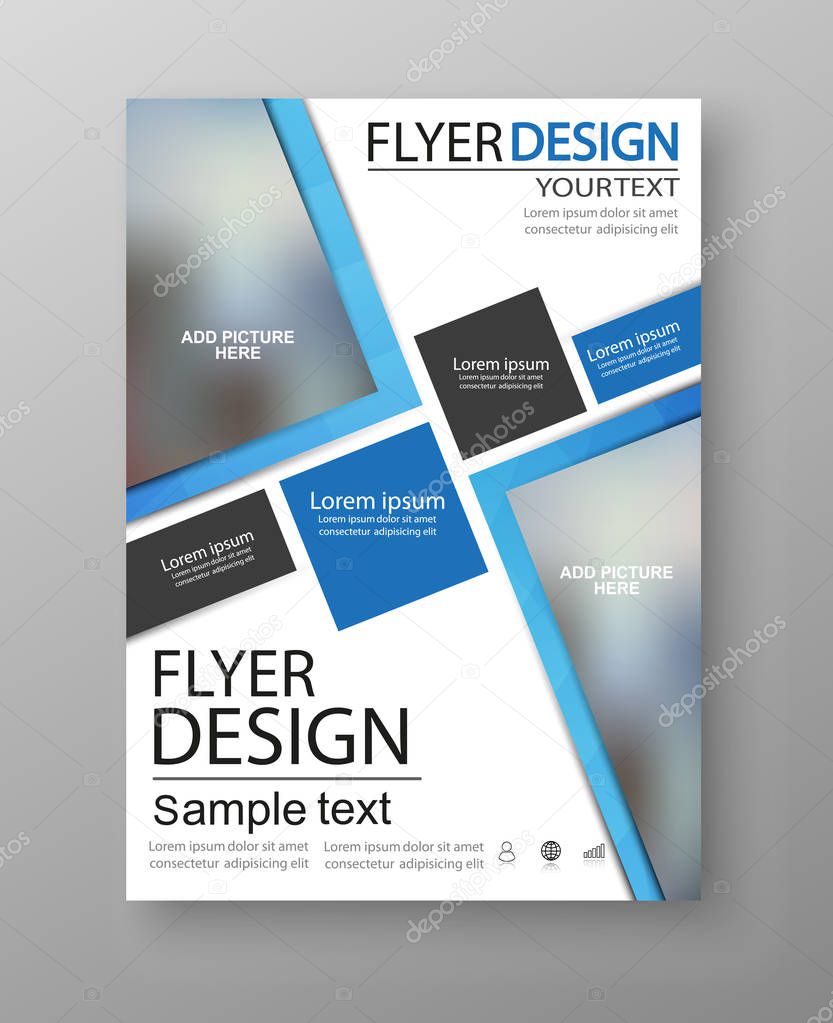 Business Flyer Design.  Can be used for  art template design, list, front page, mockup brochure theme style, banner, idea, cover, booklet, print, book, blank, card, sign, sheet, poster. Vector eps10