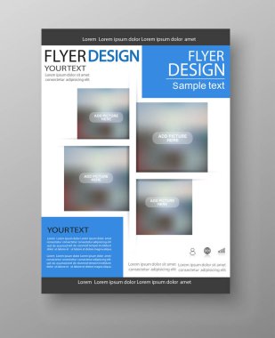 Soyut el ilanı tasarım arka plan. Broşür şablonu. Kullanılabilir Dergi kapağı, iş mockup, eğitim, tanıtım, rapor için. Vektör eps 10.