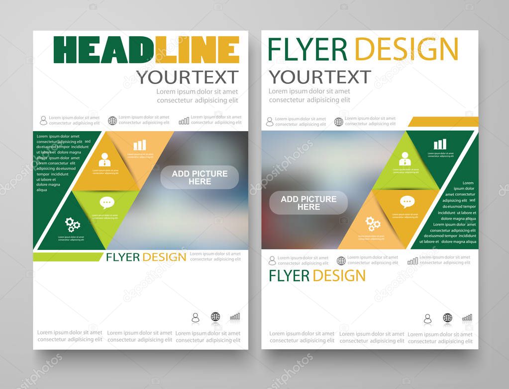 Flyer or Cover Design - Business Vector for publishing, print and presentation. Abstract design vector template. Eps 10