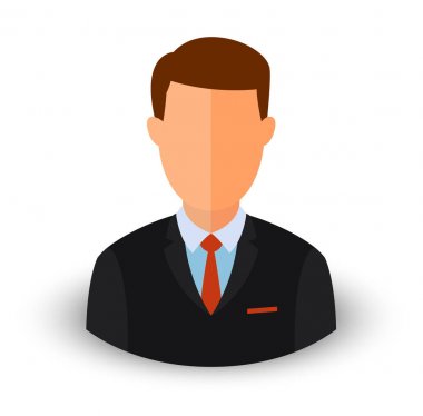 Vektör avatar bir işadamı. EPS 10