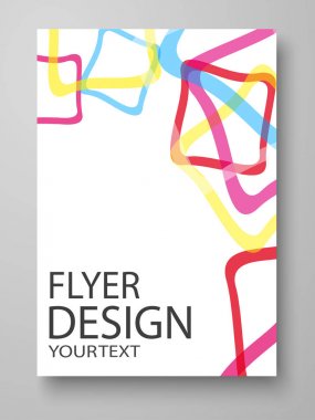 Soyut broşür tasarımı. El ilanı tasarımı iş vektör şablonu. Kullanılabilir Dergi kapağı, eğitim, tanıtım, rapor için. EPS 10