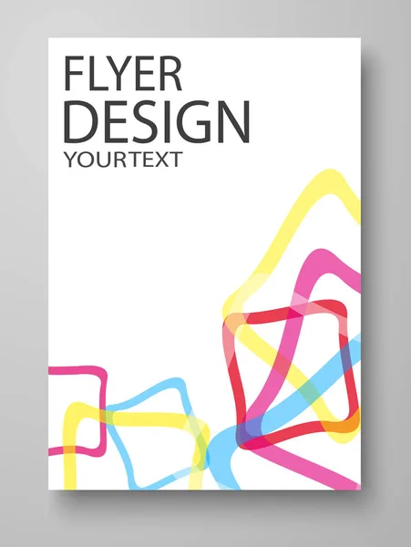 Αφηρημένο Σχεδιασμό Φυλλαδίου Flyer Πρότυπο Διάνυσμα Επαγγελματίες Σχεδίασης Μπορεί Χρησιμοποιηθεί — Διανυσματικό Αρχείο