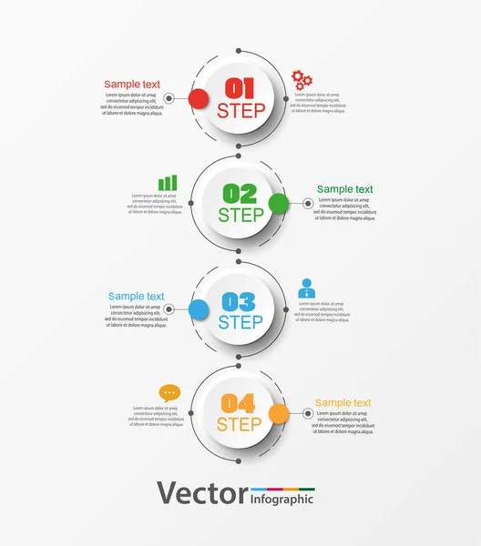 Der Timeline Infografik Design Vektor Kann Für Workflow Layout Diagramm — Stockvektor