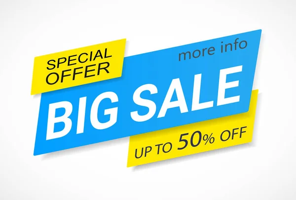 Big Sale Specialerbjudande Banner Upp Till Rabatt Vektorillustration Eps — Stock vektor