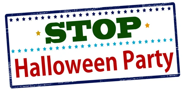 Stop Halloweenfeest — Stockvector