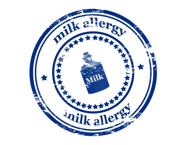 Аллергия на молоко — стоковый вектор