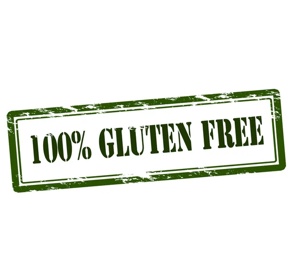 One hundred percent gluten free — Stock Vector