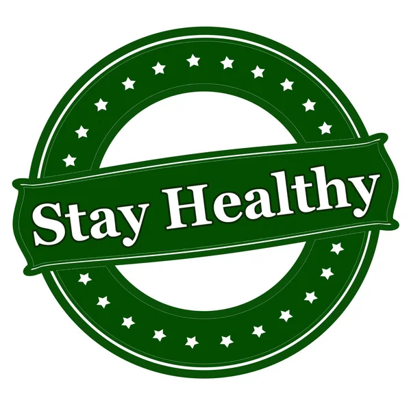 Μείνετε υγιείς σφραγίδα — Διανυσματικό Αρχείο