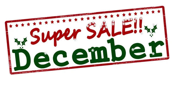 Super vendita solo a dicembre — Vettoriale Stock