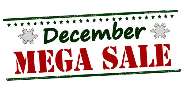 December mega sale — Stock Vector