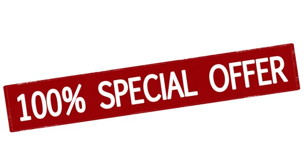 One hundred percent special offer — Stock Vector