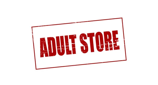 Sello de tienda para adultos — Archivo Imágenes Vectoriales