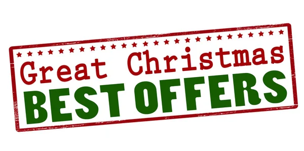 Great Christmas besr offre — Image vectorielle