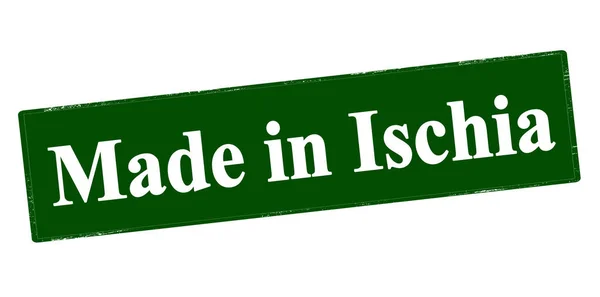 Wykonane w Ischia — Wektor stockowy