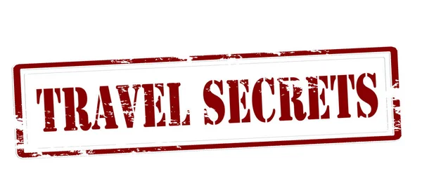 Sello secretos de viaje — Vector de stock