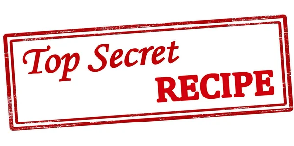 Top geheime recept — Stockvector