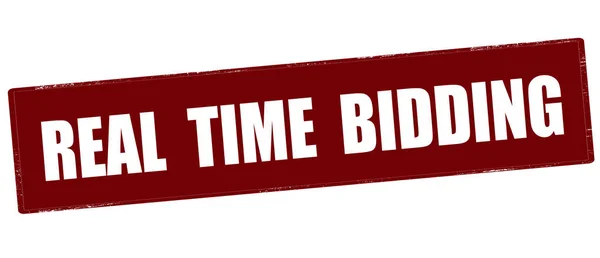 Real time bidding — Stock Vector