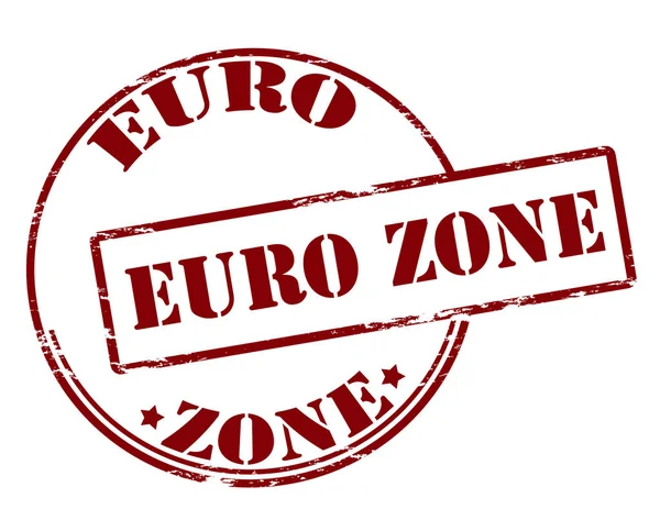 Sello de la zona euro — Archivo Imágenes Vectoriales