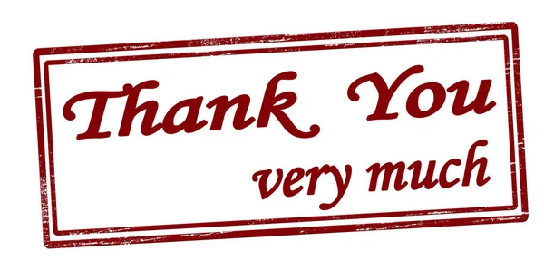 Thank you very much — Stock Vector