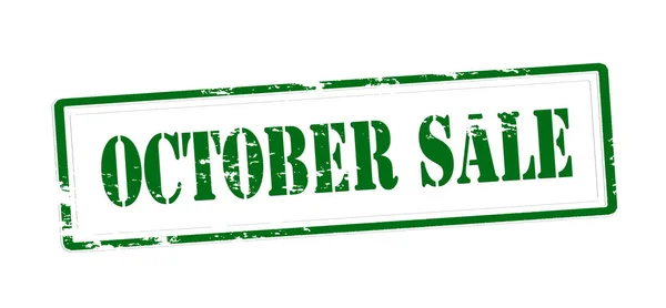 Sello de venta octubre — Vector de stock