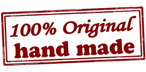 Honderd procent originele handgemaakte — Stockvector