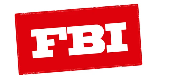 Sello rojo del FBI — Vector de stock