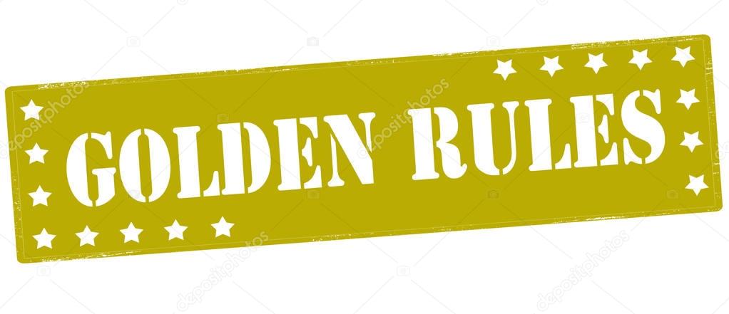 Goldene Regeln-Stempel — Stockvektor © carmenbobo #156922632