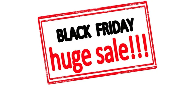 Black friday huge sale — Stock Vector