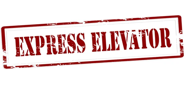 Timbre ascenseur express — Image vectorielle