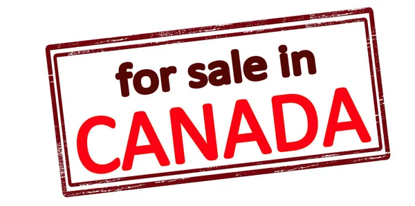 For sale in Canada — Stock Vector