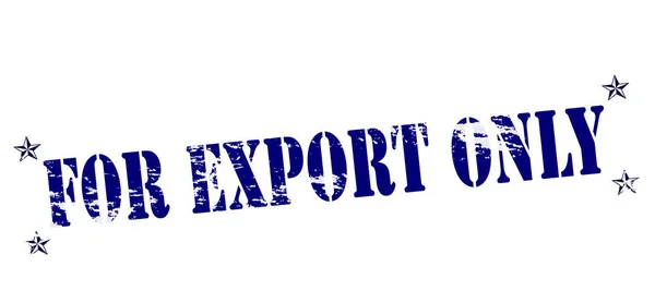 Voor de export alleen — Stockvector