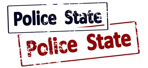 Polis devleti damgası — Stok Vektör
