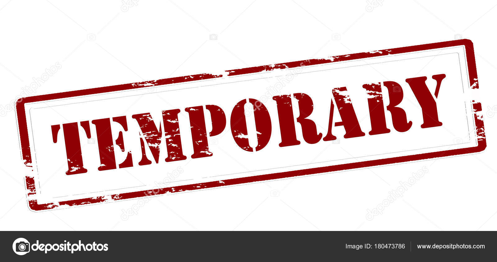 Temporary red stamp — Stock Vector © carmenbobo #180473786