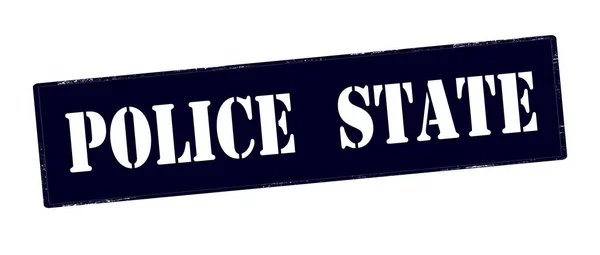 Polis devleti damgası — Stok Vektör