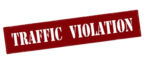 Traffic violation stamp — Stock Vector