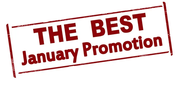 The best January promotion — Stock Vector