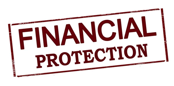 Finanční ochranu razítko — Stockový vektor