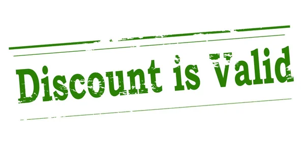 Discount is valid — Stock Vector