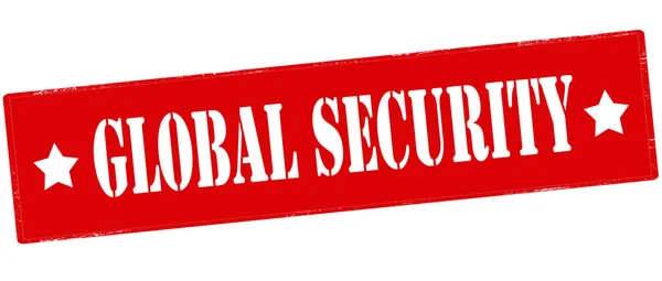 グローバル セキュリティ スタンプ — ストックベクタ