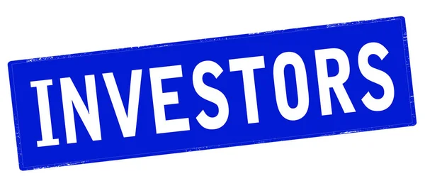 Investoři modré razítko — Stockový vektor