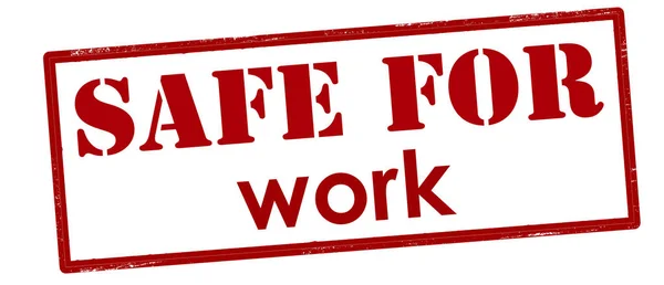 Safe for work — Stock Vector