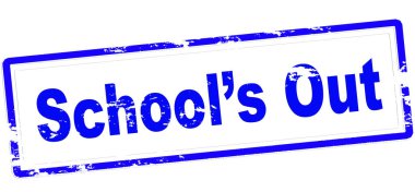 İçinde metin okulu olan lastik damga, vektör illüstrasyonu