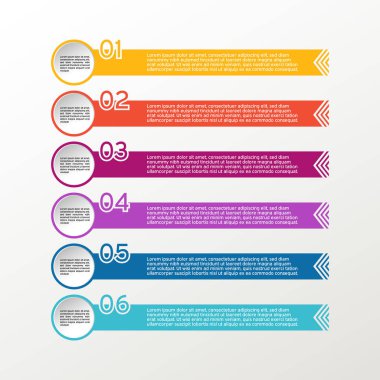 Vektör hat Infographic. Daire. İş diyagramları, sunumlar ve grafikler. Arka plan.