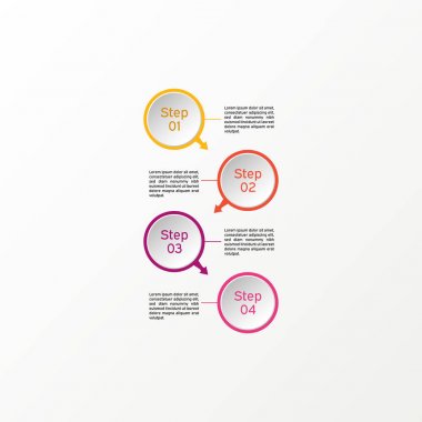 Vektör daire Infographic. İş diyagramları, sunumlar ve grafikler. Arka plan.