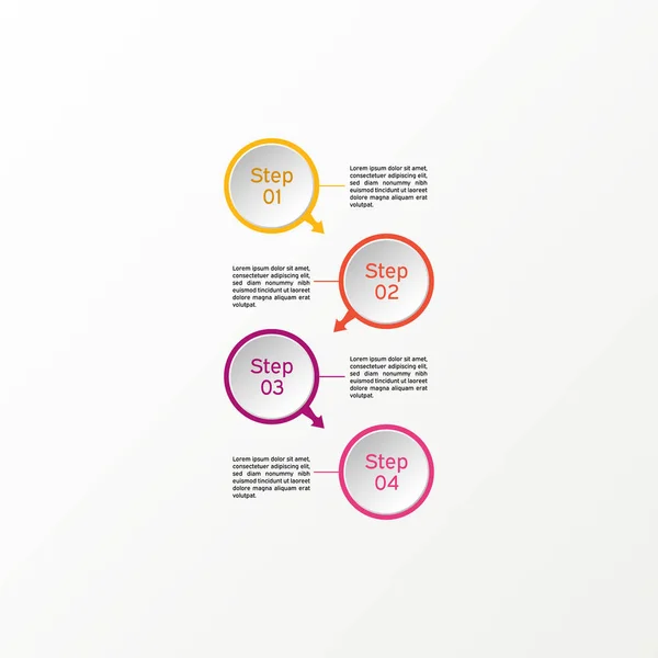 Wektora infographic koło. Diagramy biznesowe, prezentacje i wykresy. Tło. — Wektor stockowy