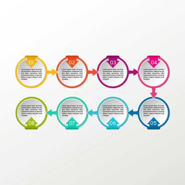 Wektora infographic koło. Diagramy biznesowe, prezentacje i wykresy. Tło. — Wektor stockowy